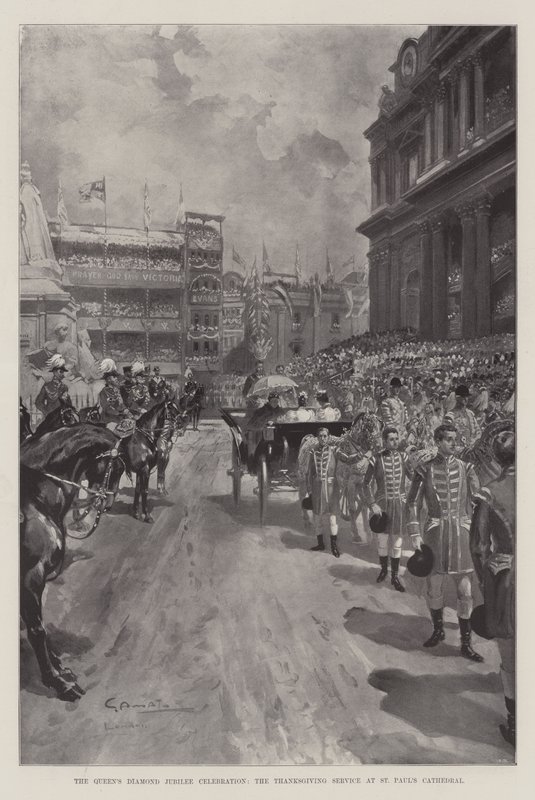 Die Diamant-Jubiläumsfeier der Königin, der Dankgottesdienst in der St. Paul