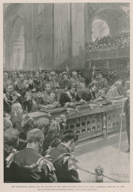 Dankgottesdienst für die Genesung des Prinzen von Wales von einer Krankheit, St. Paul