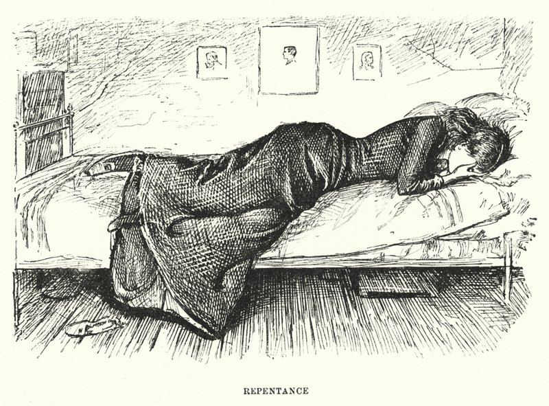 Illustration für Trilby von George du Maurier (Kupferstich) von George (after) Du Maurier