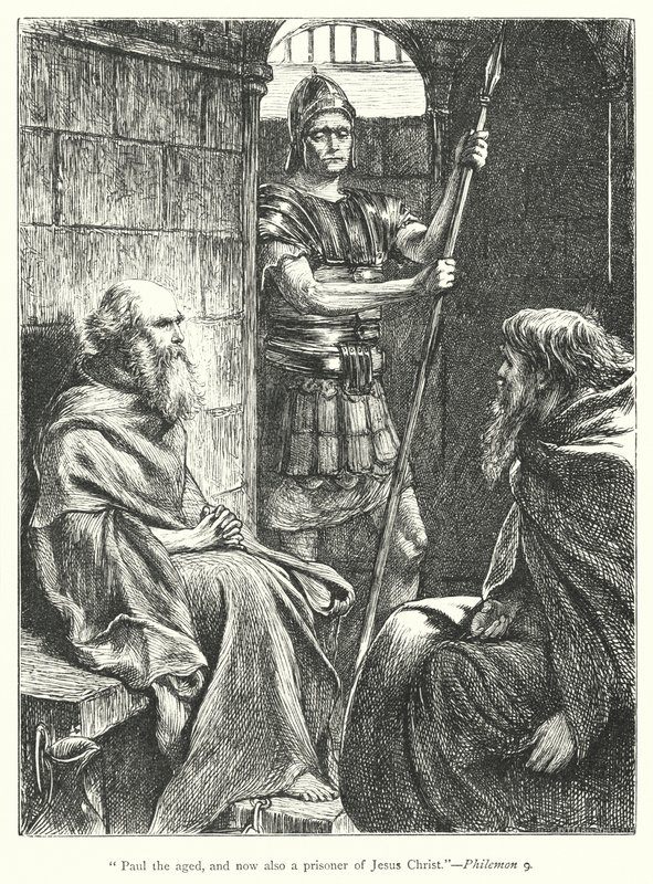 St. Paul im Gefängnis (Stich) von George (after) Du Maurier