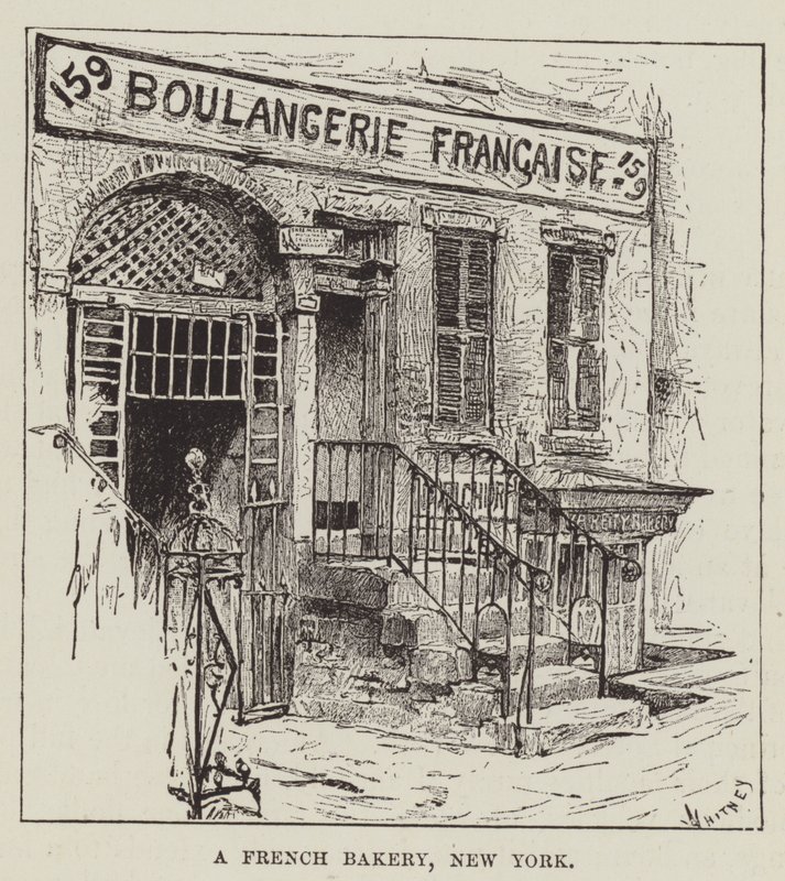 Eine französische Bäckerei, New York von George Augustus Sala
