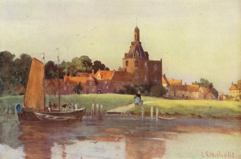 Ein Blick in die Stadt Enkhuizen von George Franck Nicholls