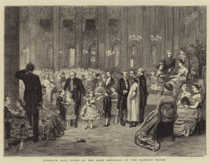 Jugendball der Lady Mayoress im Mansion House von George Goodwin Kilburne