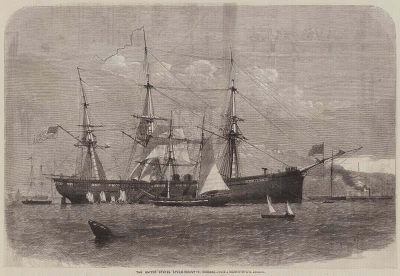 Die Dampffregatte der Vereinigten Staaten, Niagara von George Henry Andrews