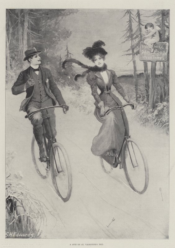 Eine Fahrt am Valentinstag von George Henry Edwards