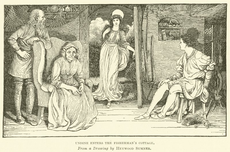 Undine betritt die Fischerhütte von George Heywood Maunoir Sumner