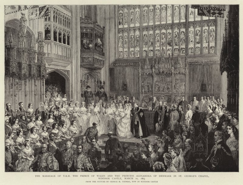 Die Hochzeit von T R H Der Prinz von Wales und Prinzessin Alexandra von Dänemark in der St. George