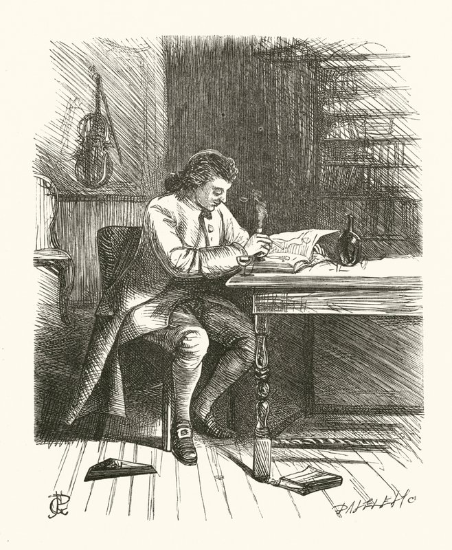 Illustration für Ein neues Gleichnis, im Stil von Swift von George John Pinwell
