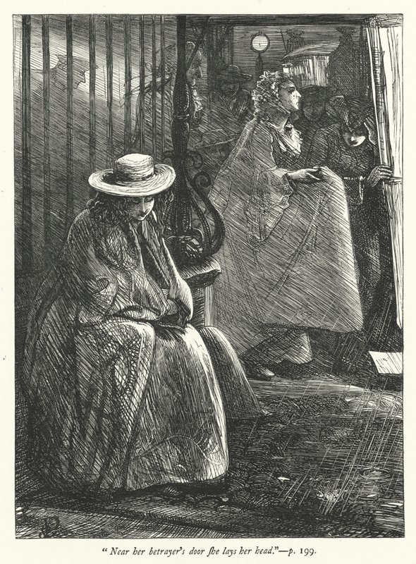 Illustration für Das verlassene Dorf (Gravur) von George John Pinwell