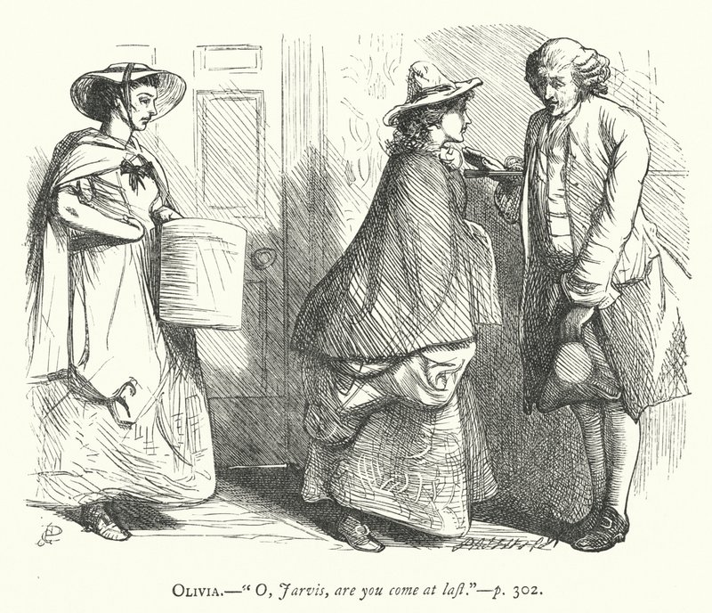 Illustration für Der gutmütige Mann (Gravur) von George John Pinwell