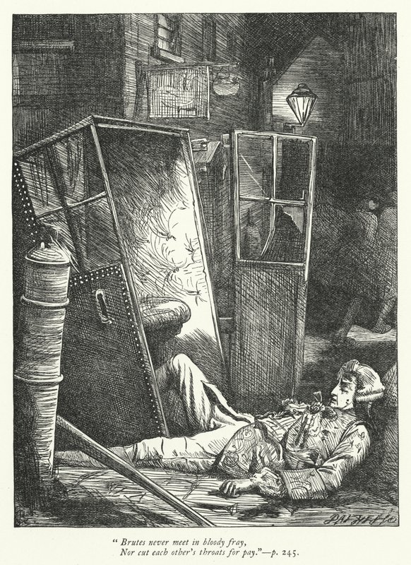 Illustration für Die Logiker widerlegt (Gravur) von George John Pinwell