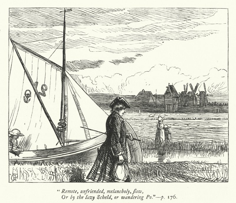 Illustration für Der Reisende (Gravur) von George John Pinwell