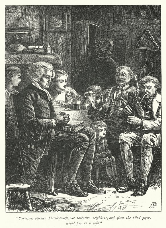Illustration für Der Pfarrer von Wakefield (Gravur) von George John Pinwell