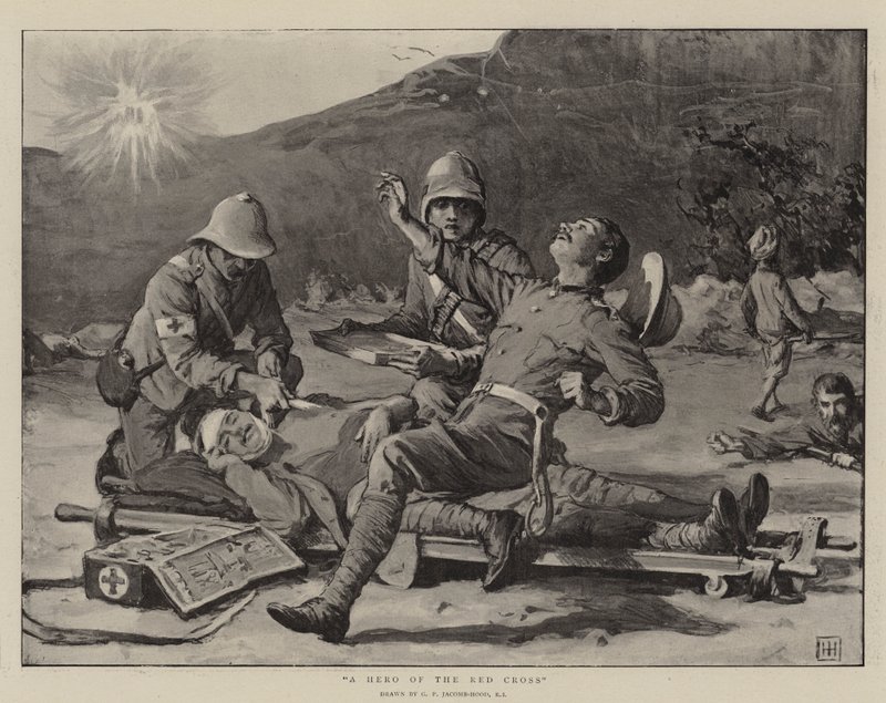 Ein Held des Roten Kreuzes von George Percy Jacomb Hood