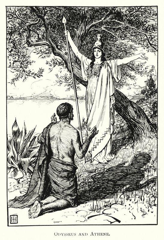 Odyssee: Odysseus und Athene von George Percy Jacomb Hood