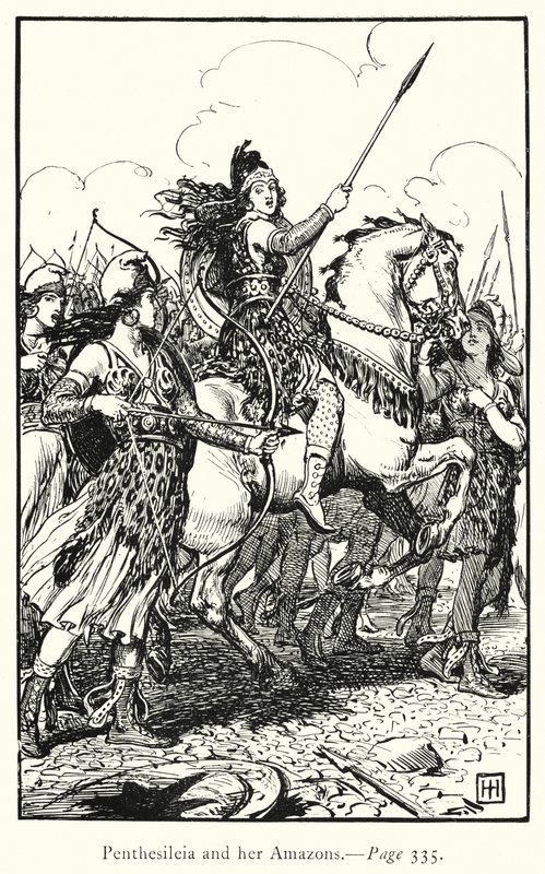 Die Ilias: Penthesilea und ihre Amazonen von George Percy Jacomb Hood