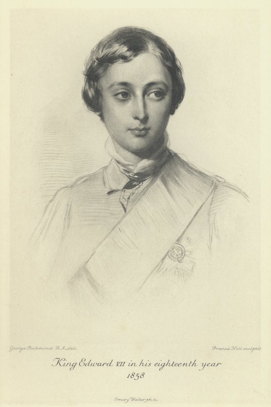 Der Prinz von Wales, der zukünftige König Edward VII., im achtzehnten Lebensjahr, 1858 von George after Richmond