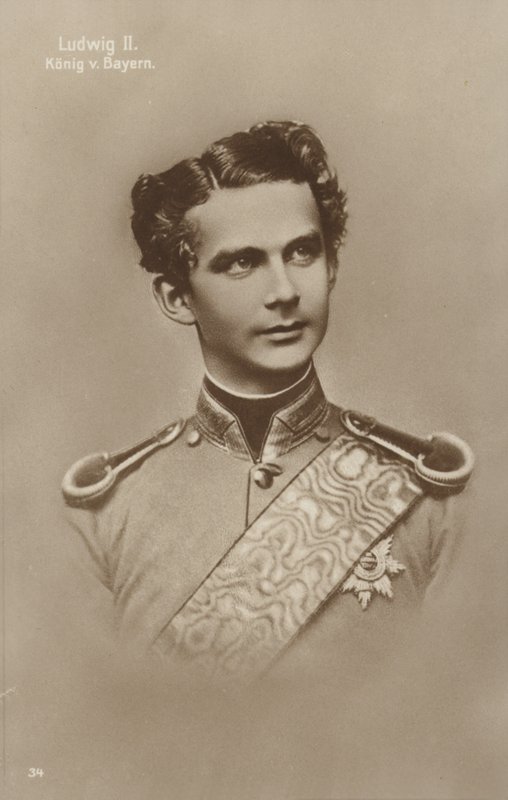 Ludwig II (s/w Foto) von German Photographer