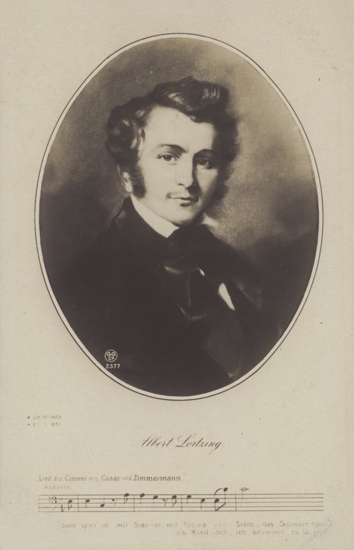 Albert Lortzing, deutscher Komponist, Schauspieler und Sänger von German School