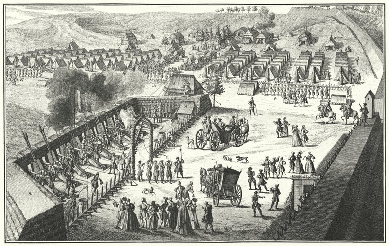 Artillerie-Feuerübung, Nürnberg, 1733 (Stich) von German School