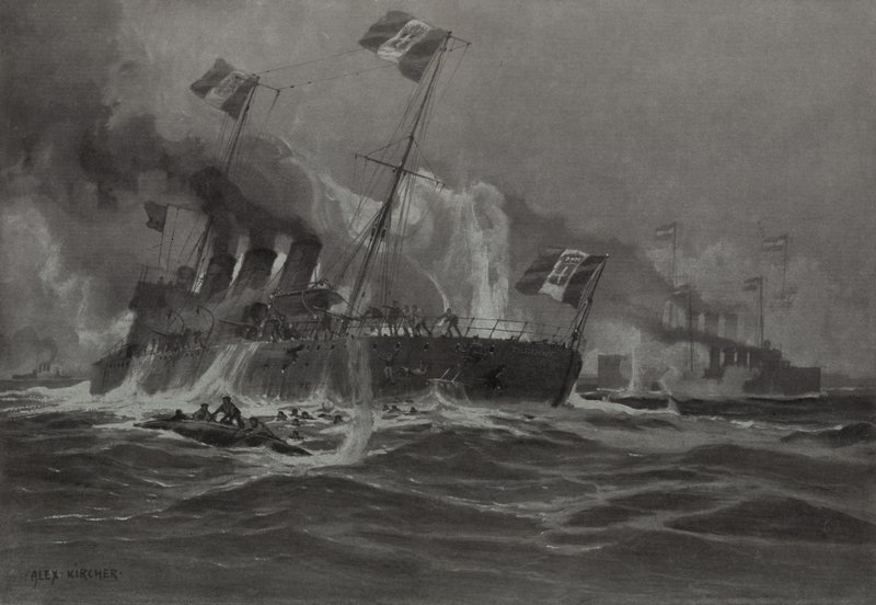 Angriff der österreichisch-ungarischen Marine auf zwei italienische Torpedoboote von German School