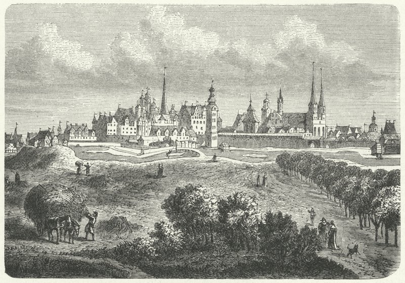 Berlin und Cölln im 17. Jahrhundert (Gravur) von German School