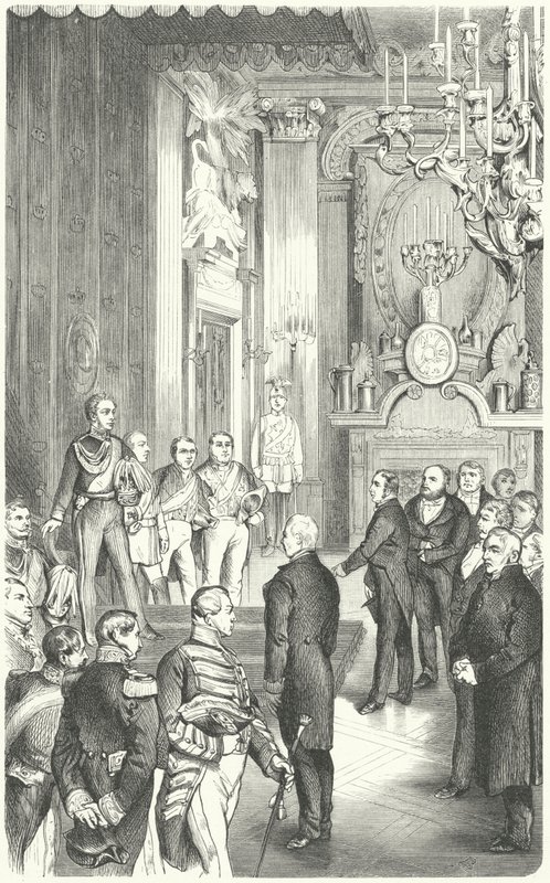 Deputation des Frankfurter Parlaments bietet König Friedrich Wilhelm IV. die deutsche Krone an, 1849 von German School