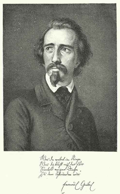 Emanuel Geibel, deutscher Dichter und Dramatiker von German School