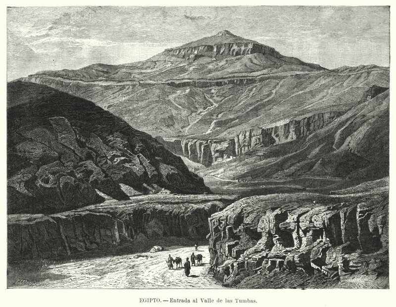Eingang zum Tal der Könige, Ägypten von German School