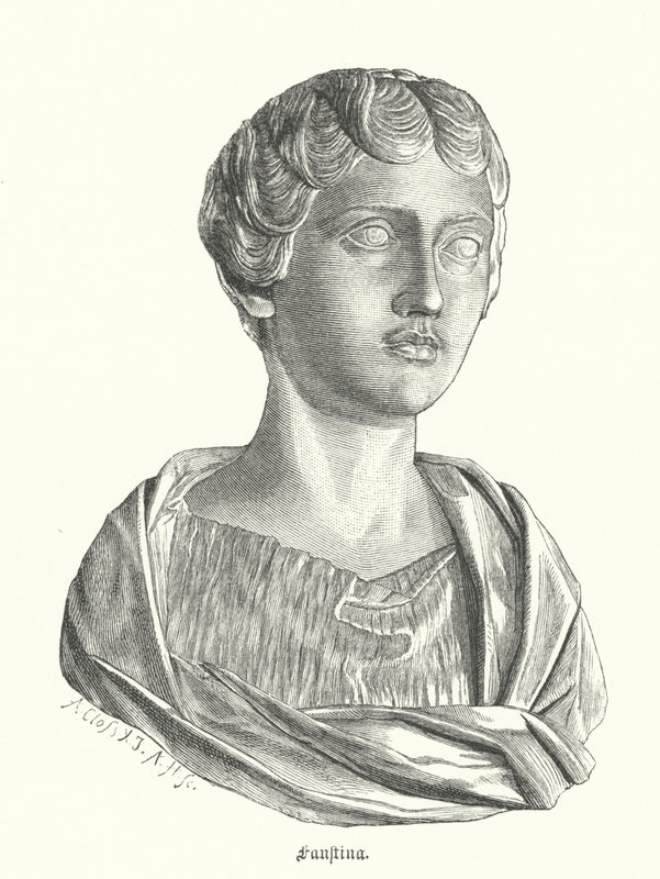 Faustina die Jüngere, Ehefrau des römischen Kaisers Marcus Aurelius von German School