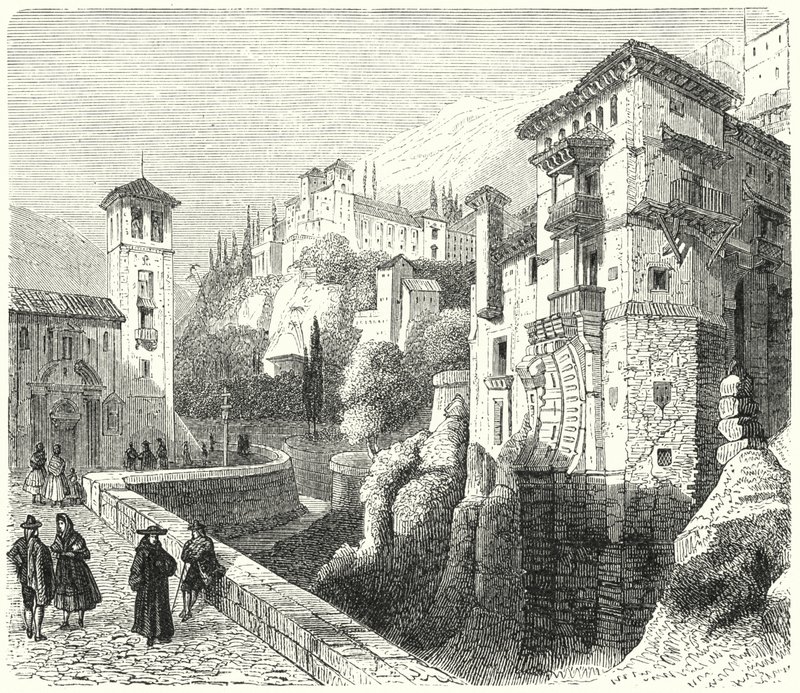 Generalife, Sommerpalast der Nasridenherrscher des Emirats von Granada, Spanien von German School