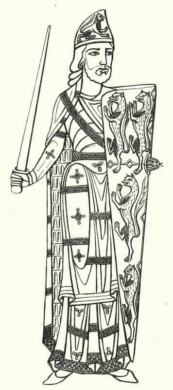 Geoffrey Plantagenet, Graf von Anjou (Gravur) von German School