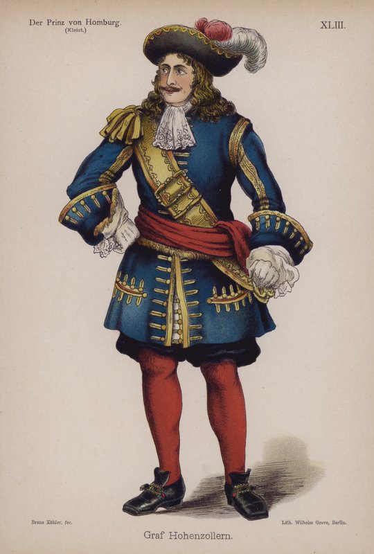 Graf Hohenzollern, aus Der Prinz von Homburg von Heinrich von Kleist von German School