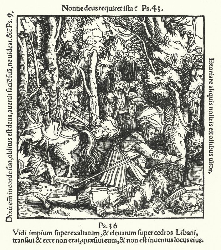 Hans von Hutten von Ulrich, Herzog von Württemberg, getötet, 1515 von German School