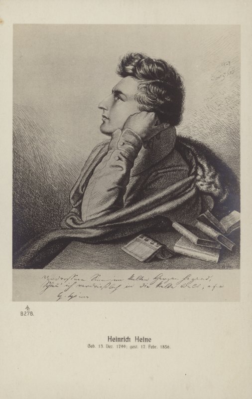 Heinrich Heine (1797-1856), deutscher Dichter von German School