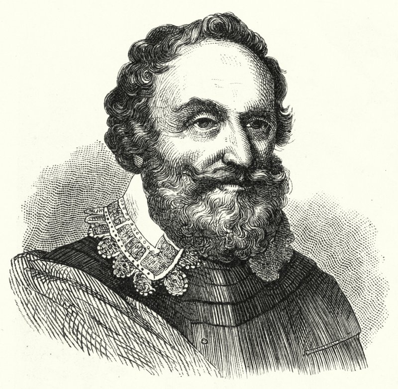 Heinrich Matthias, Graf von Thurn, böhmischer Militärkommandant im Dreißigjährigen Krieg (Stich) von German School