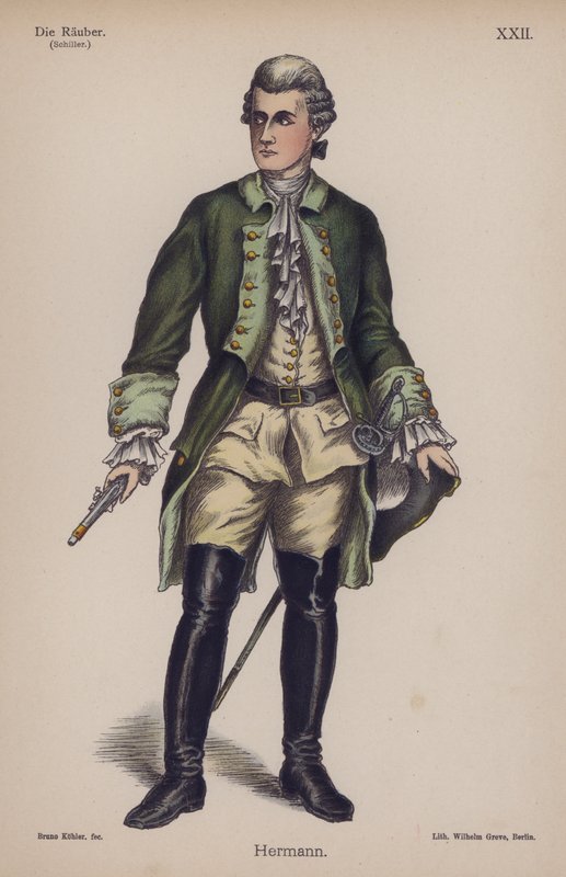 Hermann, aus Die Räuber von Friedrich Schiller von German School