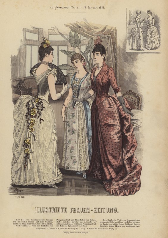 Illustration für Illustrirte Frauen-Zeitung von German School
