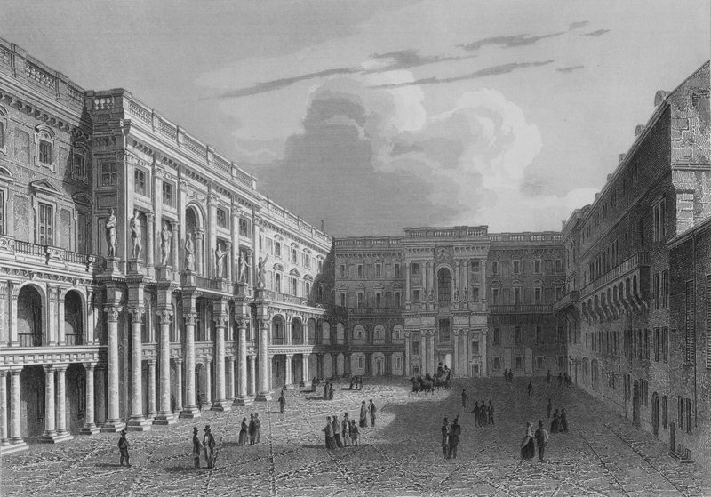 Innenhof des Königlichen Palastes, Berlin von German School