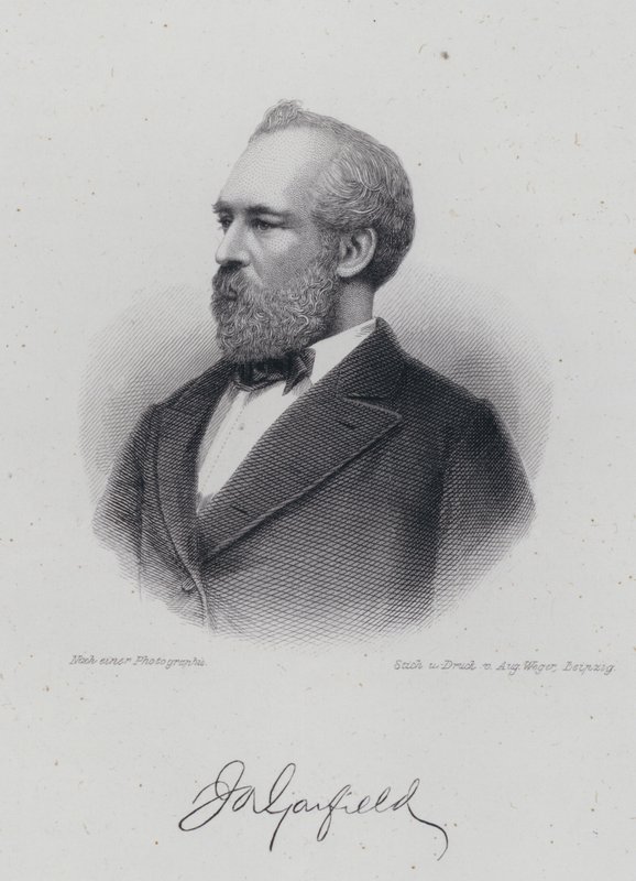 James A. Garfield, amerikanischer Politiker und 20. Präsident der Vereinigten Staaten von German School