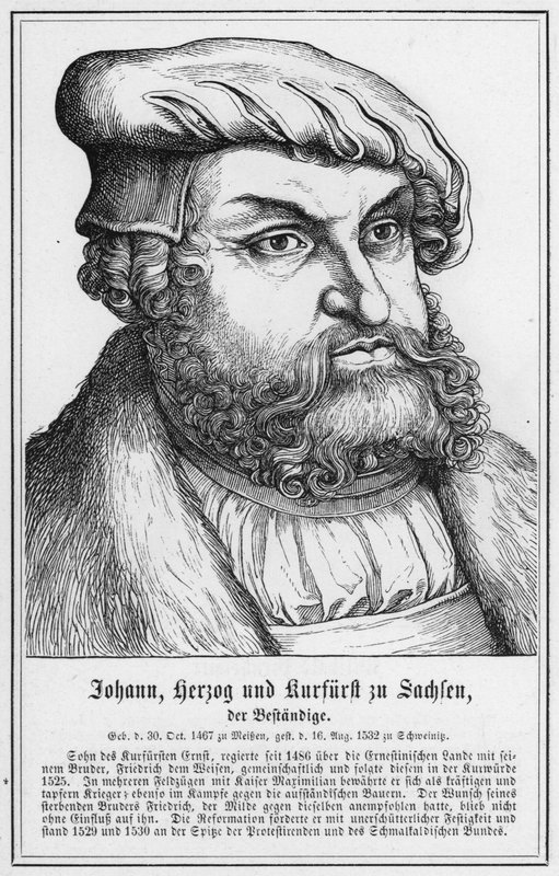 Johann, Herzog und Kurfürst zu Sachsen, der Beständige von German School
