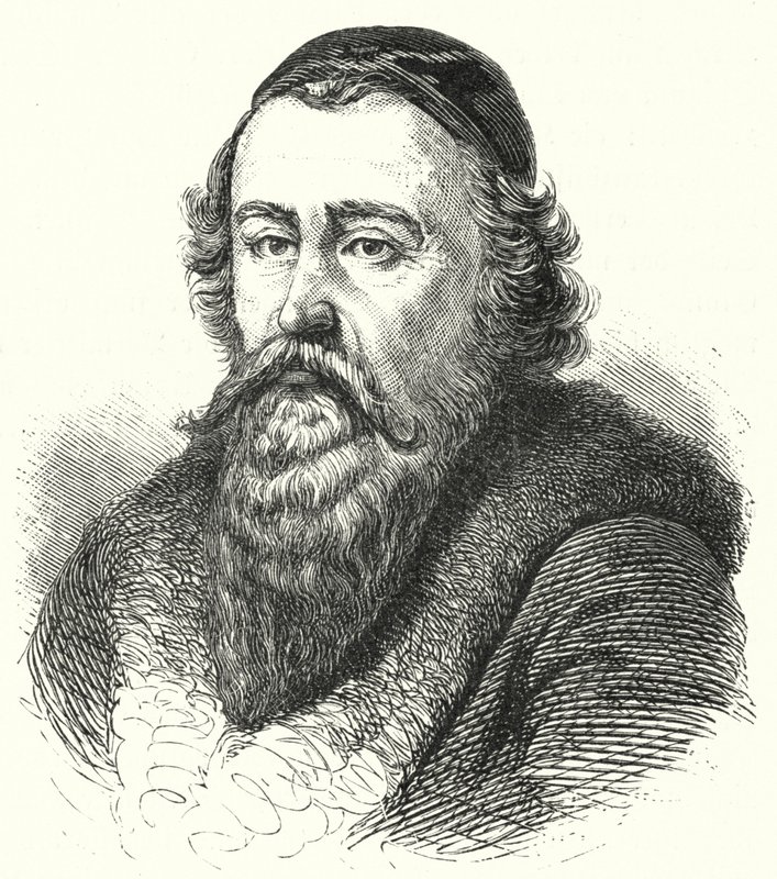 Johann Amos Comenius, mährischer Philosoph und Theologe (Stich) von German School