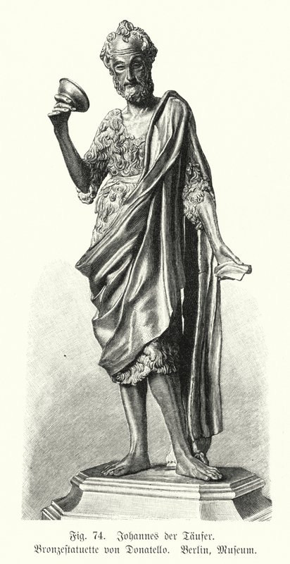Johannes der Täufer (Bronzestatue) von German School