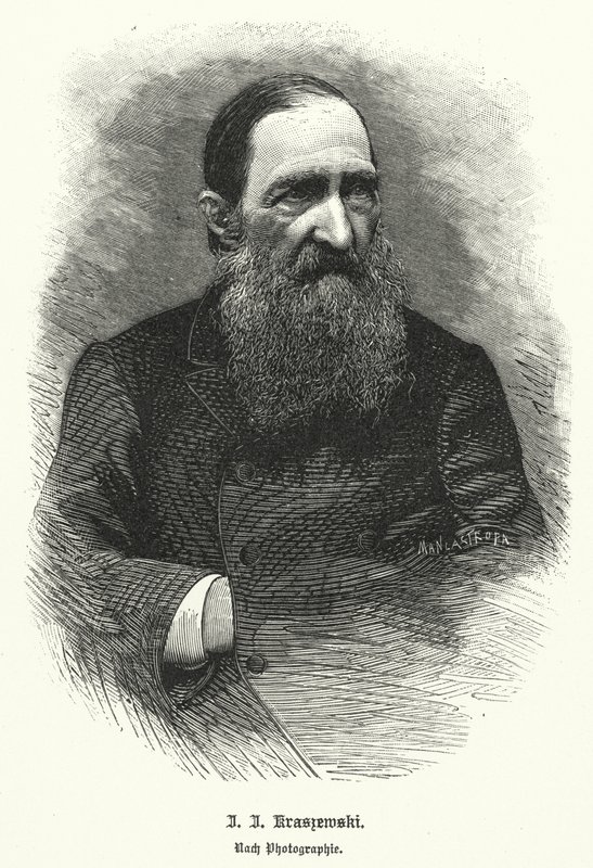 Jozef Ignacy Kraszewski, polnischer Historiker und Romanautor (Lithografie) von German School