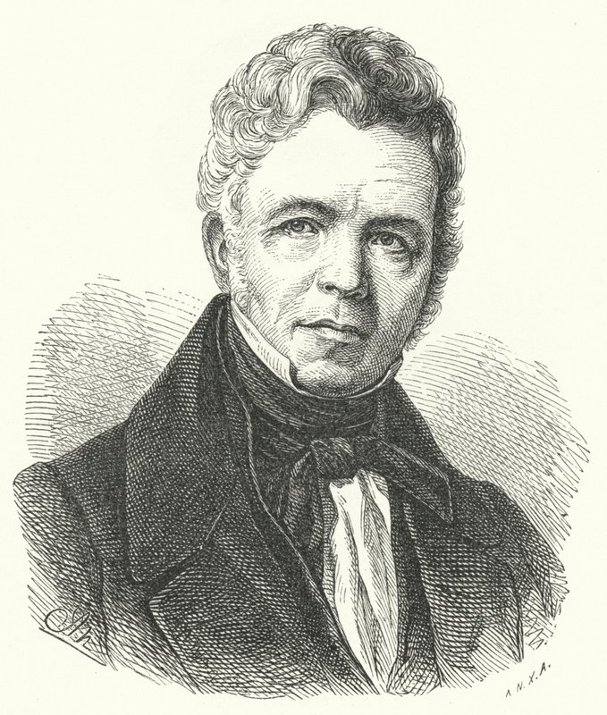 Karl Friedrich Schinkel, preußischer Architekt, Stadtplaner, Künstler und Designer von German School