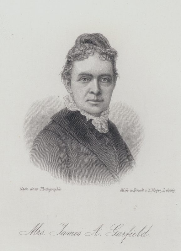 Lucretia Garfield, Ehefrau des US-Präsidenten James A. Garfield von German School