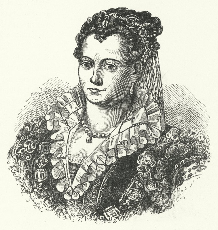 Lucrezia Borgia, Herzogin von Ferrara, Modena und Reggio von German School