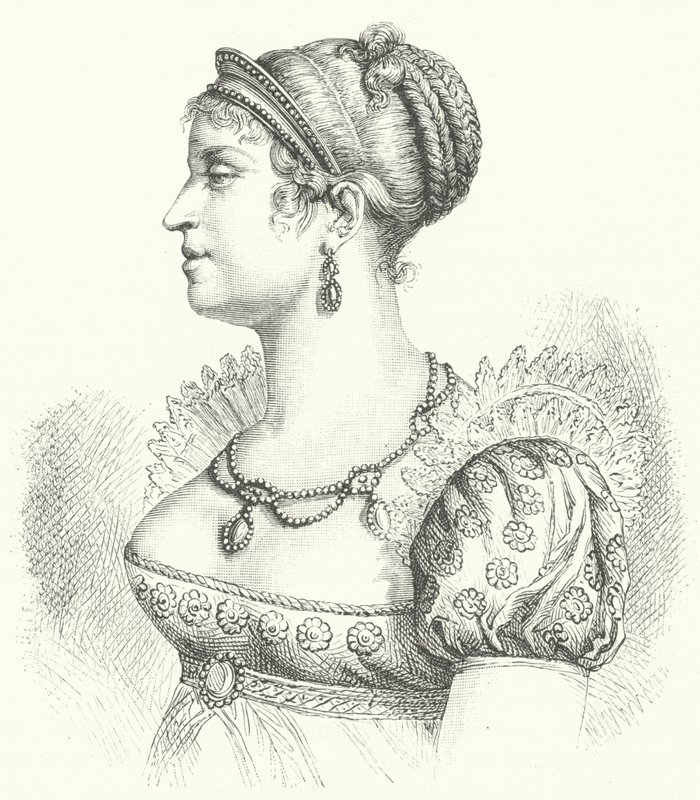 Marie Louise, Herzogin von Parma, zweite Frau von Napoleon I. (Stich) von German School