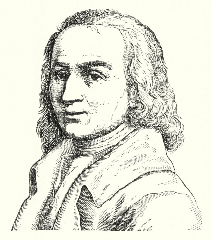 Matthias Claudius, deutscher Dichter und Journalist (Stich) von German School
