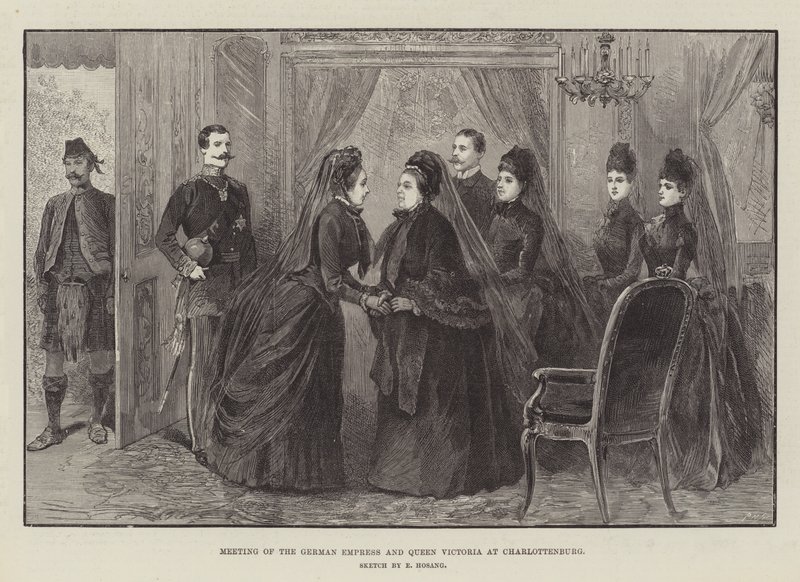 Treffen der deutschen Kaiserin und Königin Victoria in Charlottenburg von German School